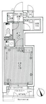 ライオンズマンション六本松第3(ワンルーム/2階)の間取り写真