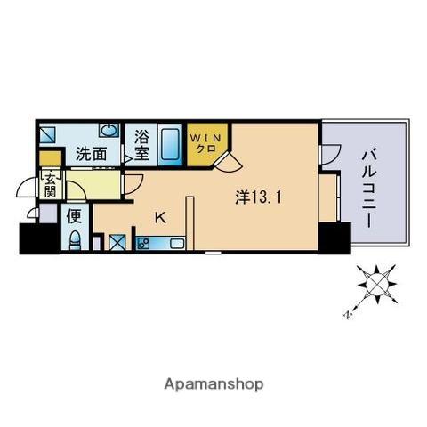 サムティ天神南(1K/3階)の間取り写真