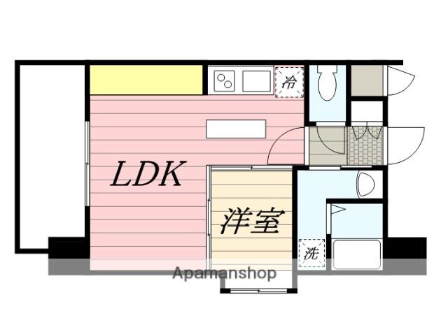 エステート・モア・平尾公園通(1LDK/11階)の間取り写真