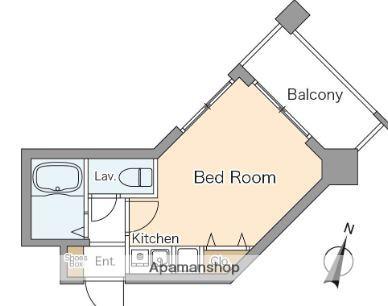 ノアーズアーク福岡薬院(ワンルーム/2階)の間取り写真