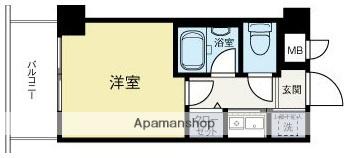 ピュアドーム日赤通(1K/4階)の間取り写真