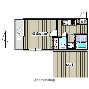 ユゥ&ミィ金山駅前A棟(1K/1階)の間取り写真