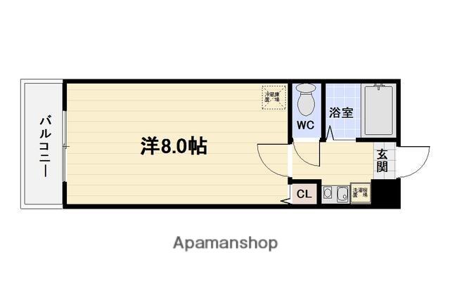 THE SQUARE・ATAGO RESIDENCE(1K/2階)の間取り写真