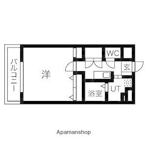 リンデン東薬院(1K/7階)の間取り写真