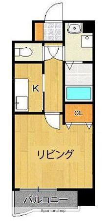 レブリアント賀茂(1K/6階)の間取り写真