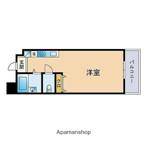 パンルネックス・クリスタル大濠Ⅲ(ワンルーム/7階)の間取り写真