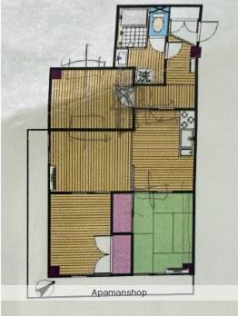 ロワールマンション美野島(3LDK/2階)の間取り写真