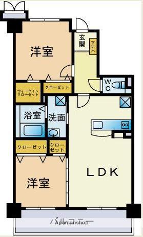 ネオジェラーモⅢ(2LDK/2階)の間取り写真