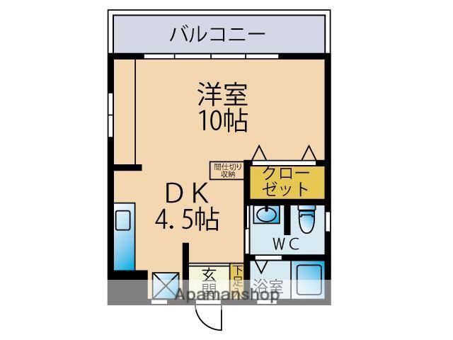 第ニ讃井ハイム(1DK/1階)の間取り写真