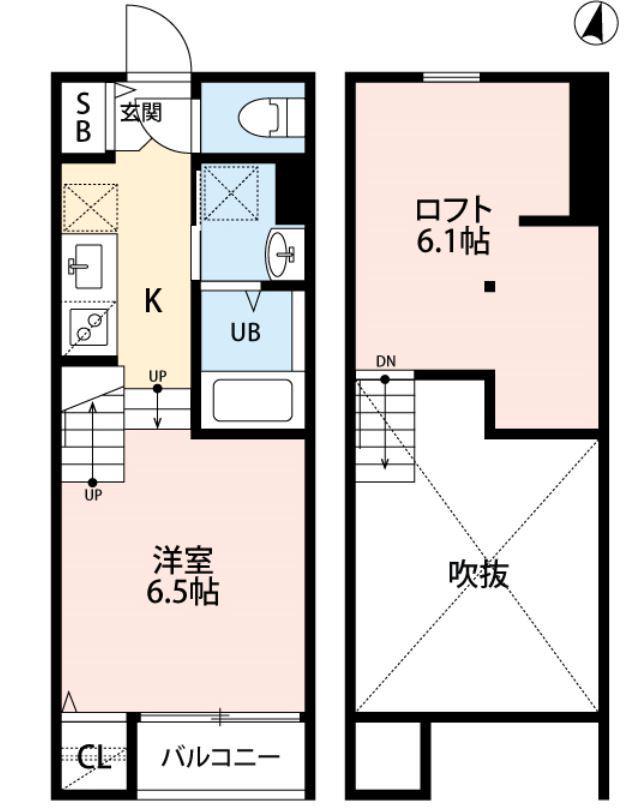 CORTESIA西片江(ワンルーム/1階)の間取り写真