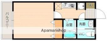 カーサ・ソレ(1K/1階)の間取り写真