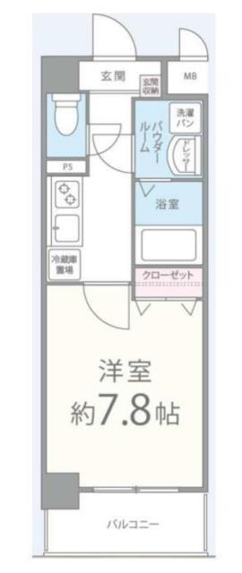 スペランツァ(1K/3階)の間取り写真