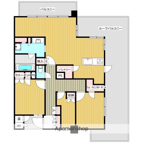 グランドオーク室見(3LDK/6階)の間取り写真