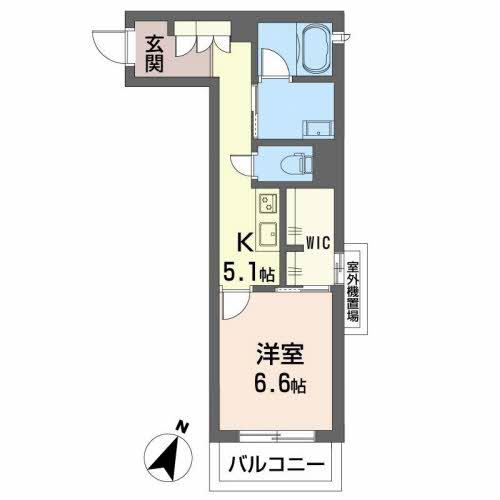 シャーメゾンSUSENJI(1K/3階)の間取り写真