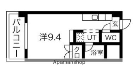 サルヴァトーレ今宿(ワンルーム/5階)の間取り写真
