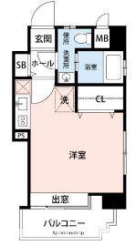 エステートモア高宮レーブ(ワンルーム/2階)の間取り写真