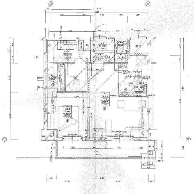 CREST西新(1LDK/11階)の間取り写真