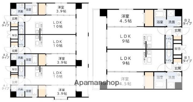 第50川崎ビル(1LDK/8階)の間取り写真