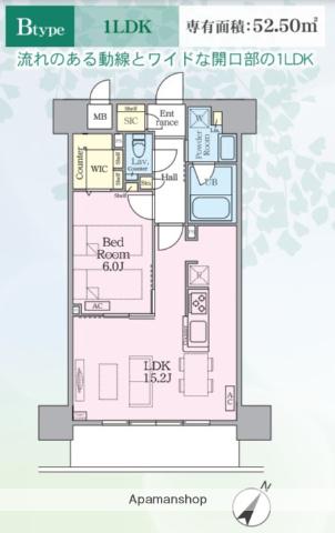 インシグニア渡辺通(1LDK/10階)の間取り写真