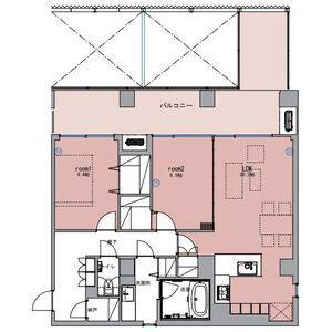 FIRST AVENUE OHORI(2LDK/2階)の間取り写真