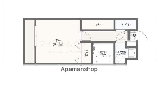 プロムナード(1K/2階)の間取り写真