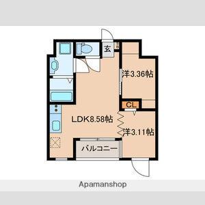 THE GRANDWIN(2LDK/5階)の間取り写真