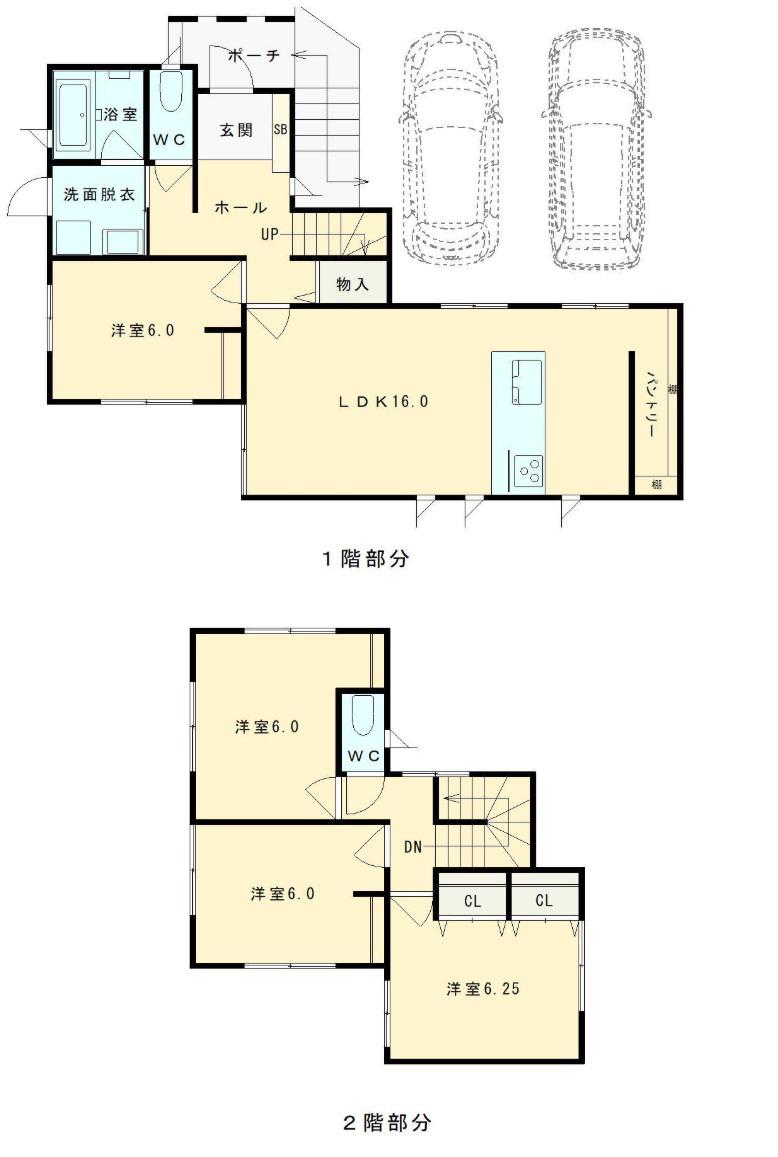 福岡市七隈線 七隈駅 徒歩5分 2階建 築1年(4LDK)の間取り写真