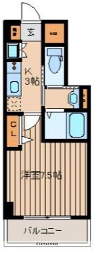 アテネOP博多(1K/1階)の間取り写真