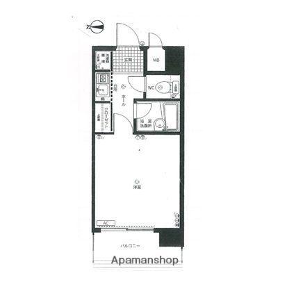 ピュアドームフローリオ博多(1K/9階)の間取り写真