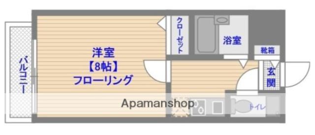 エステート・モア・薬院駅前(1K/4階)の間取り写真