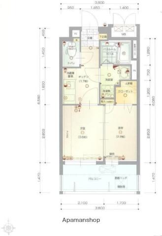 グランフォーレ西公園アネックス(2K/7階)の間取り写真