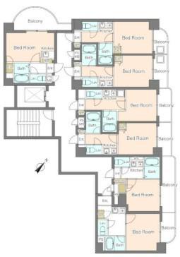 ノアーズアーク博多駅前(1K/3階)の間取り写真