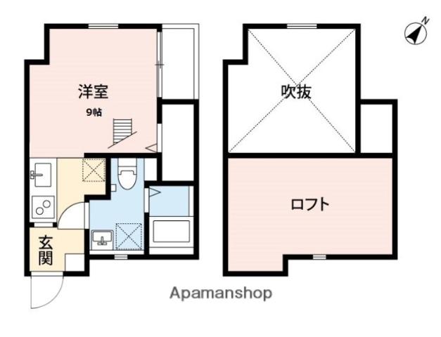 アラモード百年橋(ワンルーム/2階)の間取り写真