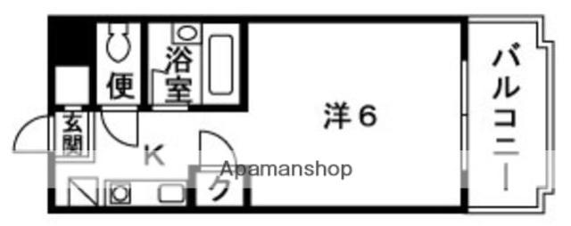 ロイヤルコンフォート大濠Ⅱ(ワンルーム/2階)の間取り写真