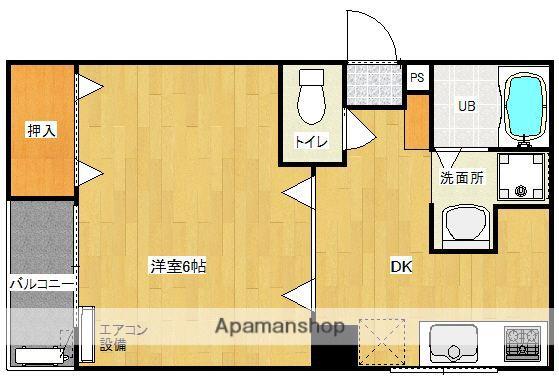 第7川崎ビル(1DK/3階)の間取り写真