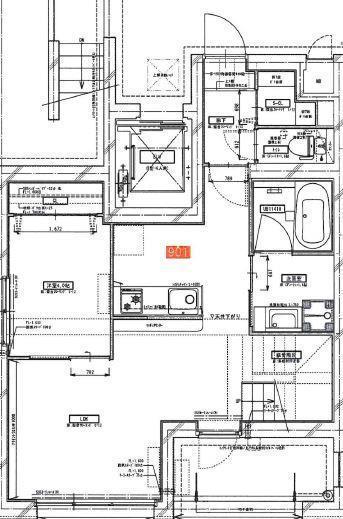 MODERN EIGHT高宮LIETO(3LDK/9階)の間取り写真