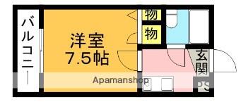 メゾン山美Ⅱ(1K/4階)の間取り写真