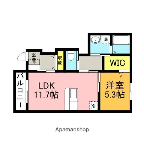 レガシーファクト1(1LDK/1階)の間取り写真