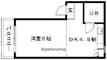 メゾン・ド・天神東(ワンルーム/2階)の間取り写真