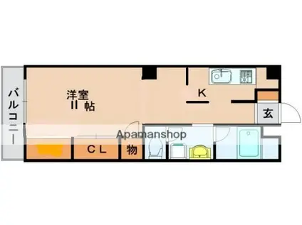 第5よしみビル(1K/3階)の間取り写真