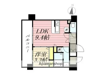 ネストピア博多ガーデン(1LDK/7階)の間取り写真