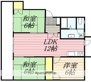 クレール(3LDK/2階)の間取り写真