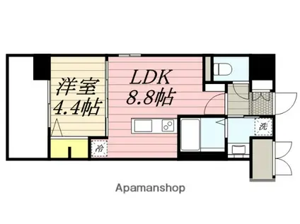 レトワール清水(1LDK/2階)の間取り写真