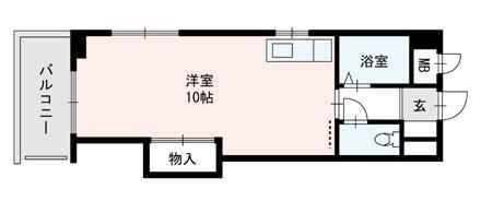 エターナルTANAKA(ワンルーム/5階)の間取り写真