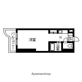 アバンセ松島(1K/5階)の間取り写真