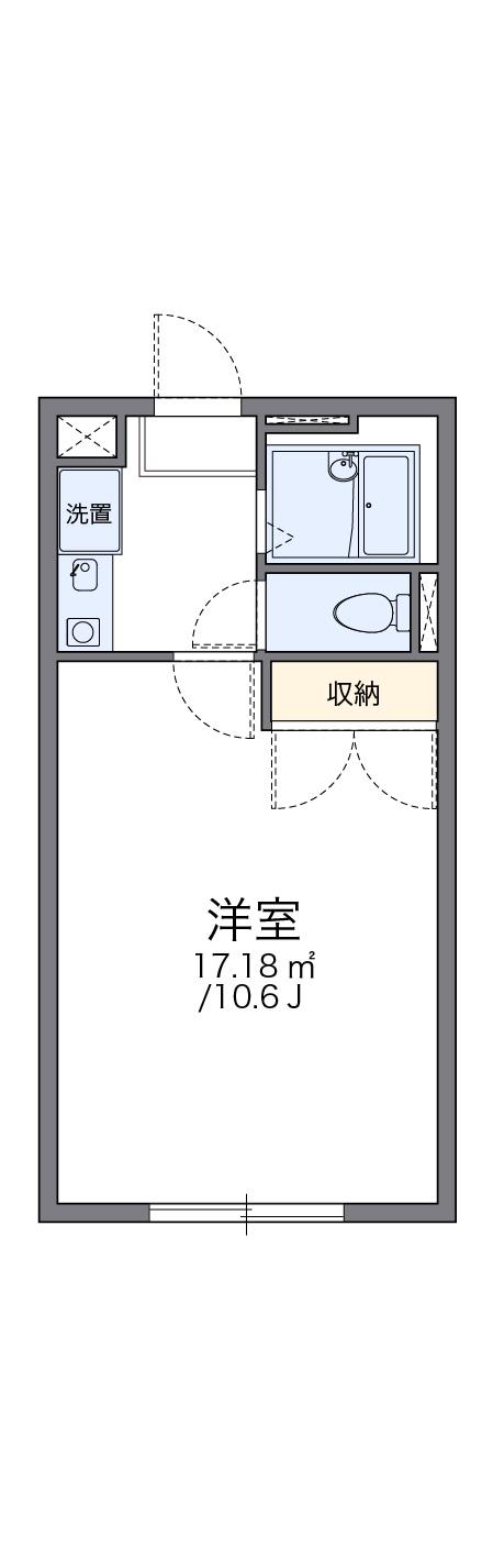 レオパレス三苫セブン(1K/1階)の間取り写真