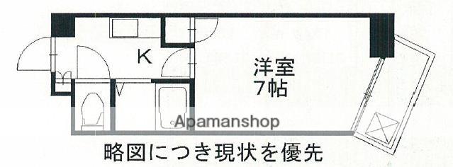 K&K俵ビル10号館(1K/4階)の間取り写真