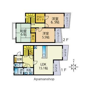 アルーバプランタンⅡ(3LDK/1階)の間取り写真