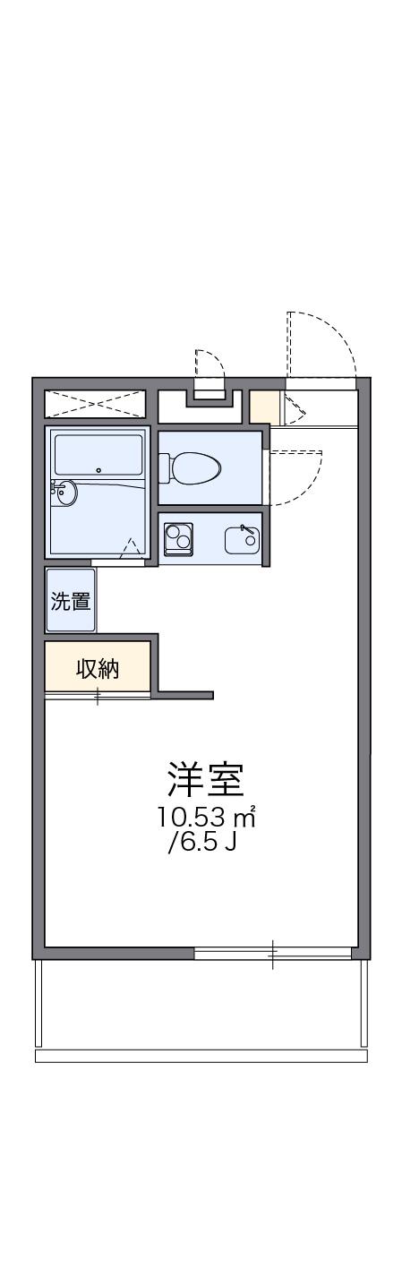 レオパレスドムス筑紫野(1K/2階)の間取り写真