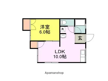 センチュリー野中(1LDK/1階)の間取り写真